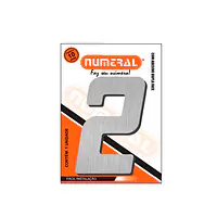 Número ACM aço escovado quadrado 130 mm - Master