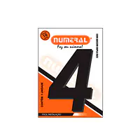 Número ACM preto quadrado 130 mm - Master