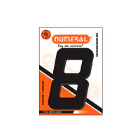 Número ACM preto quadrado 130 mm - Master