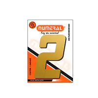 Número ACM ouro escovado quadrado 130 mm - Master