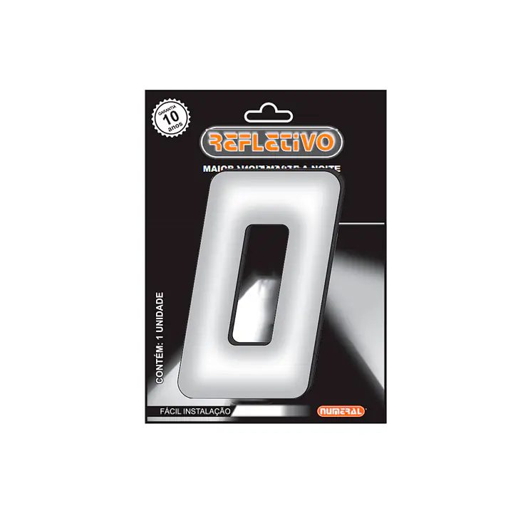 Número ACM refletivo quadrado 130 mm - Master