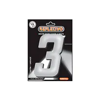 Número ACM refletivo quadrado 130 mm - Master