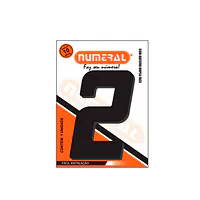 Número ACM preto quadrado 185 mm - Master