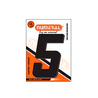 Número ACM preto quadrado 185 mm - Master