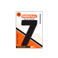 Número ACM preto quadrado 185 mm - Master