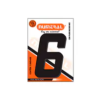 Número ACM preto quadrado 185 mm - Master