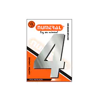 Número ACM espelhado quadrado 185 mm - Master