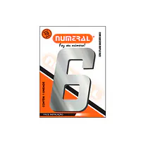 Número ACM espelhado quadrado 185 mm - Master