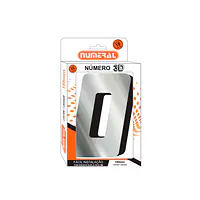 Número ACM espelhado 3D quadrado 185 mm - Master