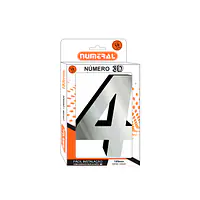 Número ACM espelhado 3D quadrado 185 mm - Master