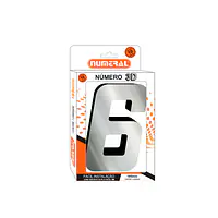 Número ACM espelhado 3D quadrado 185 mm - Master