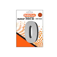 Número ACM aço escovado 3D redondo 125 mm - Master