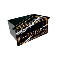 Caixa de correio de embutir linha premium - Cor: Preto, Modelo: 4n