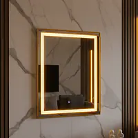 Espelho retangular LED Touch com borda - Master