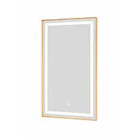 Espelho retangular LED Touch com borda - Master