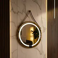 Espelho redondo LED Touch com alça - Master