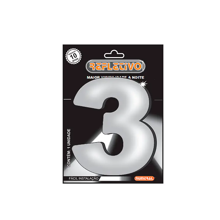 Número ACM refletivo redondo 125 mm - Master