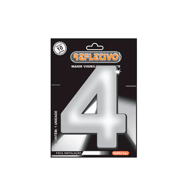 Número ACM refletivo redondo 125 mm - Master