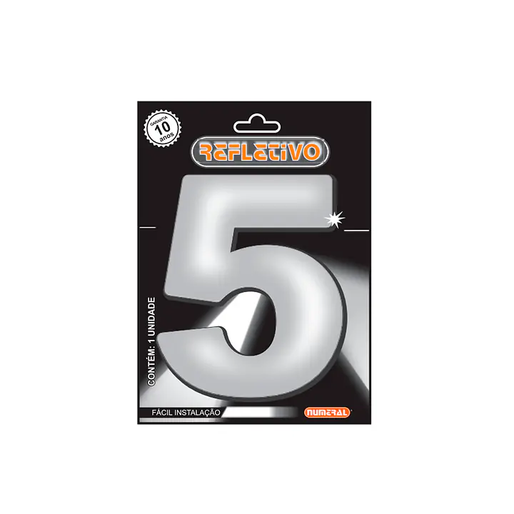 Número ACM refletivo redondo 125 mm - Master