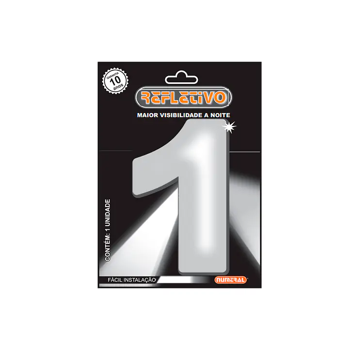 Número ACM refletivo redondo 125 mm - Master