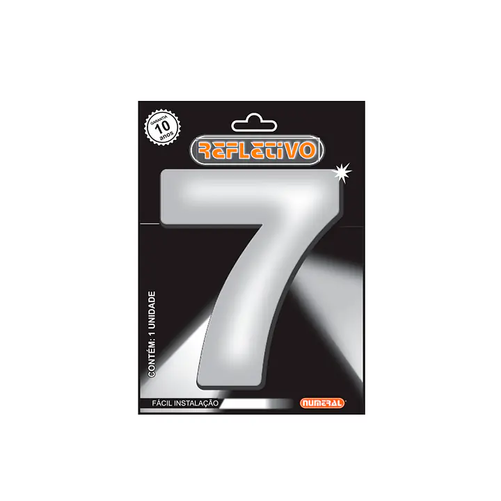 Número ACM refletivo redondo 125 mm - Master