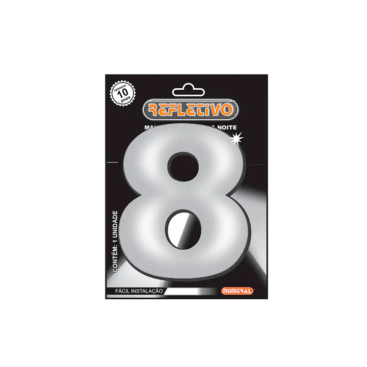 Número ACM refletivo redondo 125 mm - Master