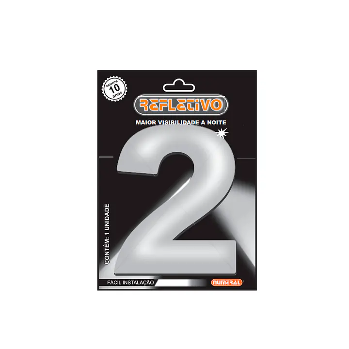 Número ACM refletivo redondo 125 mm - Master