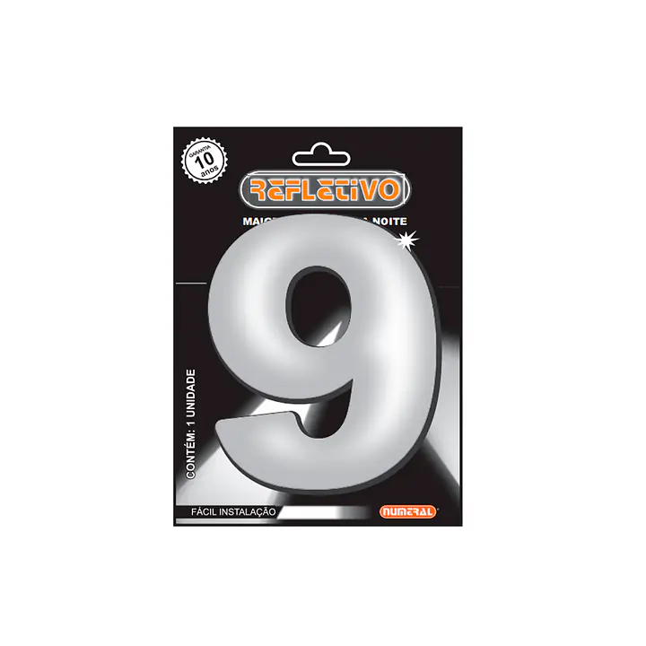 Número ACM refletivo redondo 125 mm - Master