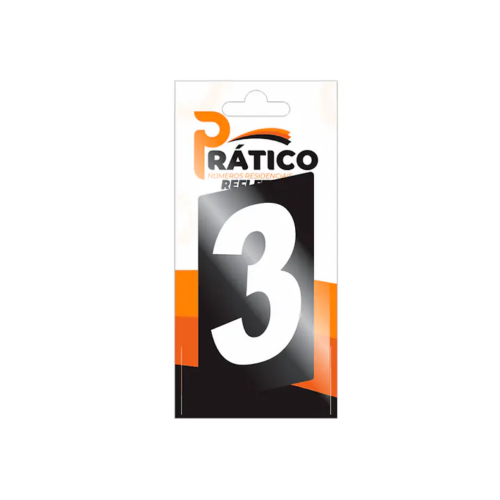 Número ACM prático refletivo 130 mm - Master