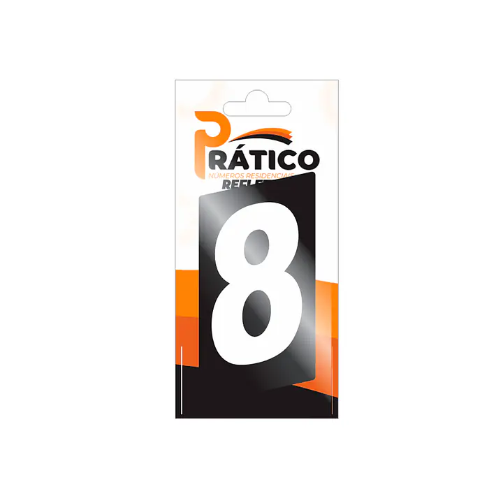 Número ACM prático refletivo 130 mm - Master