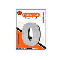 Número ACM aço escovado redondo 60 mm - Master