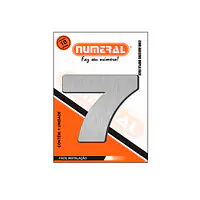 Número ACM aço escovado redondo 60 mm - Master