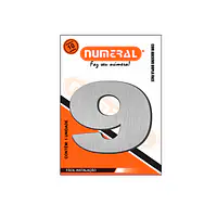 Número ACM aço escovado redondo 60 mm - Master