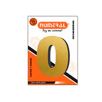 Número ACM ouro escovado redondo 60 mm - Master