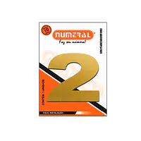 Número ACM ouro escovado redondo 60 mm - Master