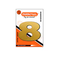 Número ACM ouro escovado redondo 60 mm - Master