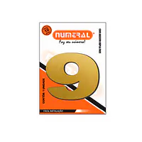 Número ACM ouro escovado redondo 60 mm - Master