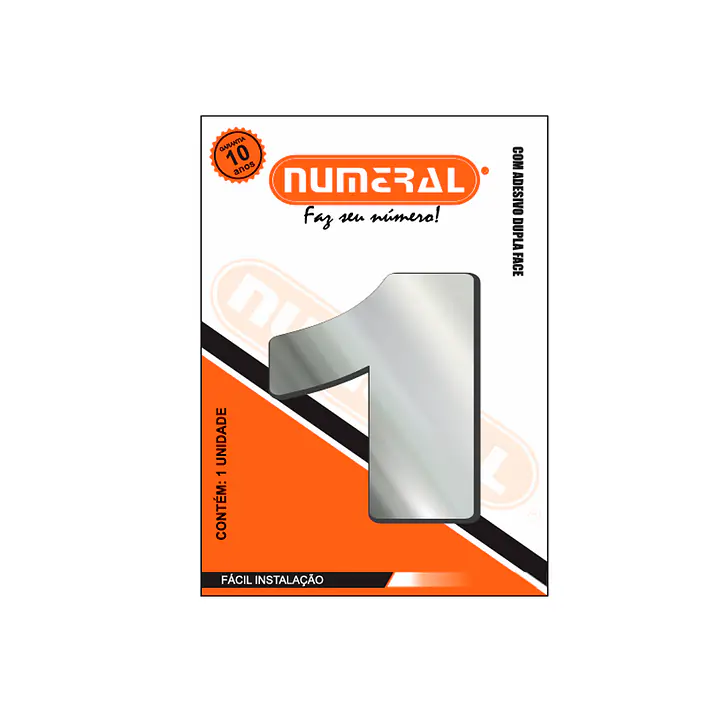 Número ACM espelhado redondo 60 mm - Master