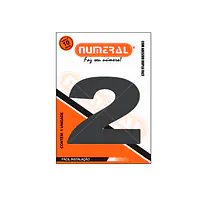 Número ACM preto redondo 60 mm - Master