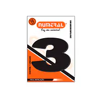 Número ACM preto redondo 60 mm - Master