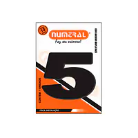 Número ACM preto redondo 60 mm - Master