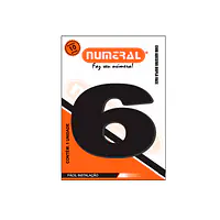 Número ACM preto redondo 60 mm - Master