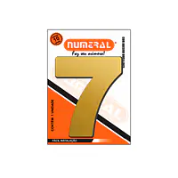 Número ACM ouro escovado redondo 125 mm - Master