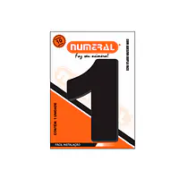 Número ACM preto redondo 125 mm - Master