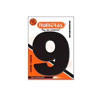 Número ACM preto redondo 125 mm - Master