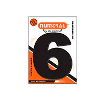 Número ACM preto redondo 125 mm - Master