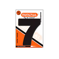 Número ACM preto redondo 125 mm - Master