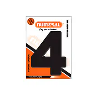 Número ACM preto redondo 125 mm - Master