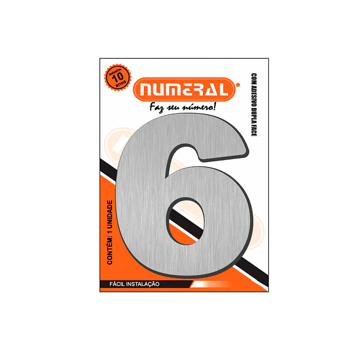 Número ACM 185mm – Aço Escovado - Master