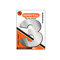 Número ACM espelhado redondo 185 mm - Master